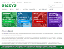 Tablet Screenshot of amayasport.com